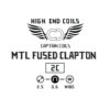 MTL Fused Clapton 0.6ohm Handcrafted By Captain Coils a