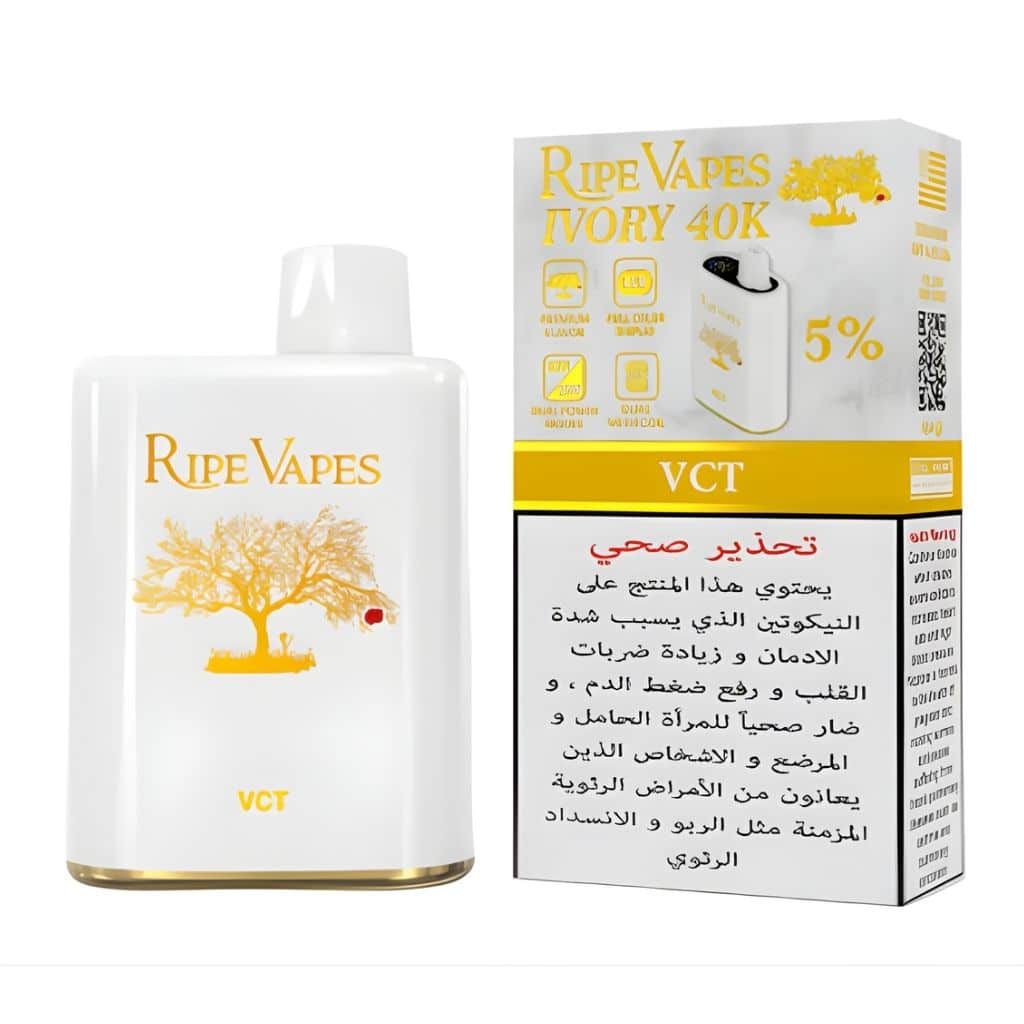 Ripe vapes Ivory 40k Disposable 5% VCT