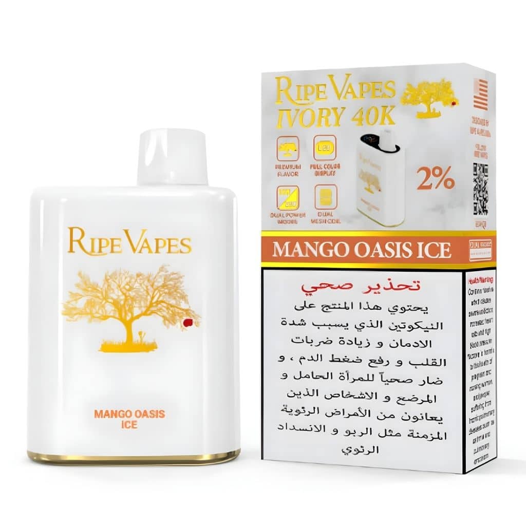 Ripe vapes Ivory 40k Disposable 5% Mango Oasis Ice